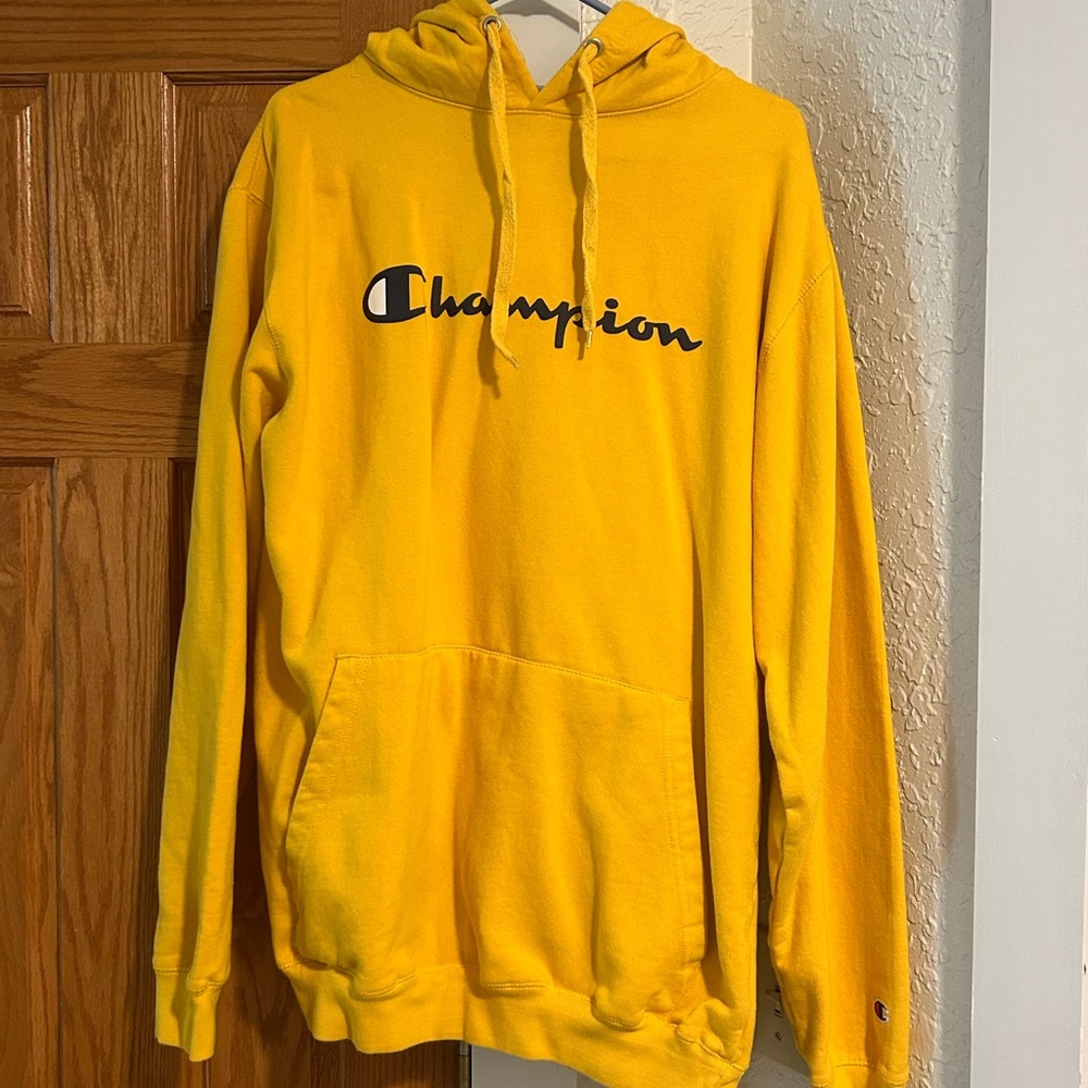 Champion Yellow Sweater Classic Pullover Design